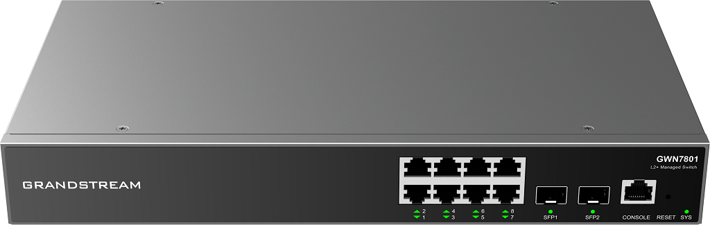 GRANDSTREAM ENTERPRISE L2 8 PORT MANAGED GBE POE SWITCH 120W | GWN7801P - Image 2
