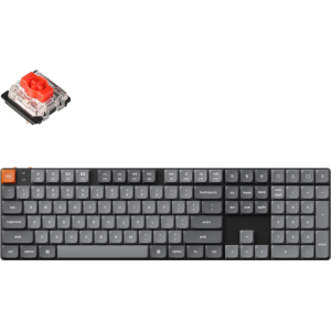 Keychron K5 Max QMK/VIA Full-sized Wireless Custom Mechanical Keyboard | RED Switches (K5M-H1) – product image