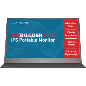 PCBuilder FLEX 15.6" Full HD IPS Portable Monitor (PCB-PM15-FHD) – product image