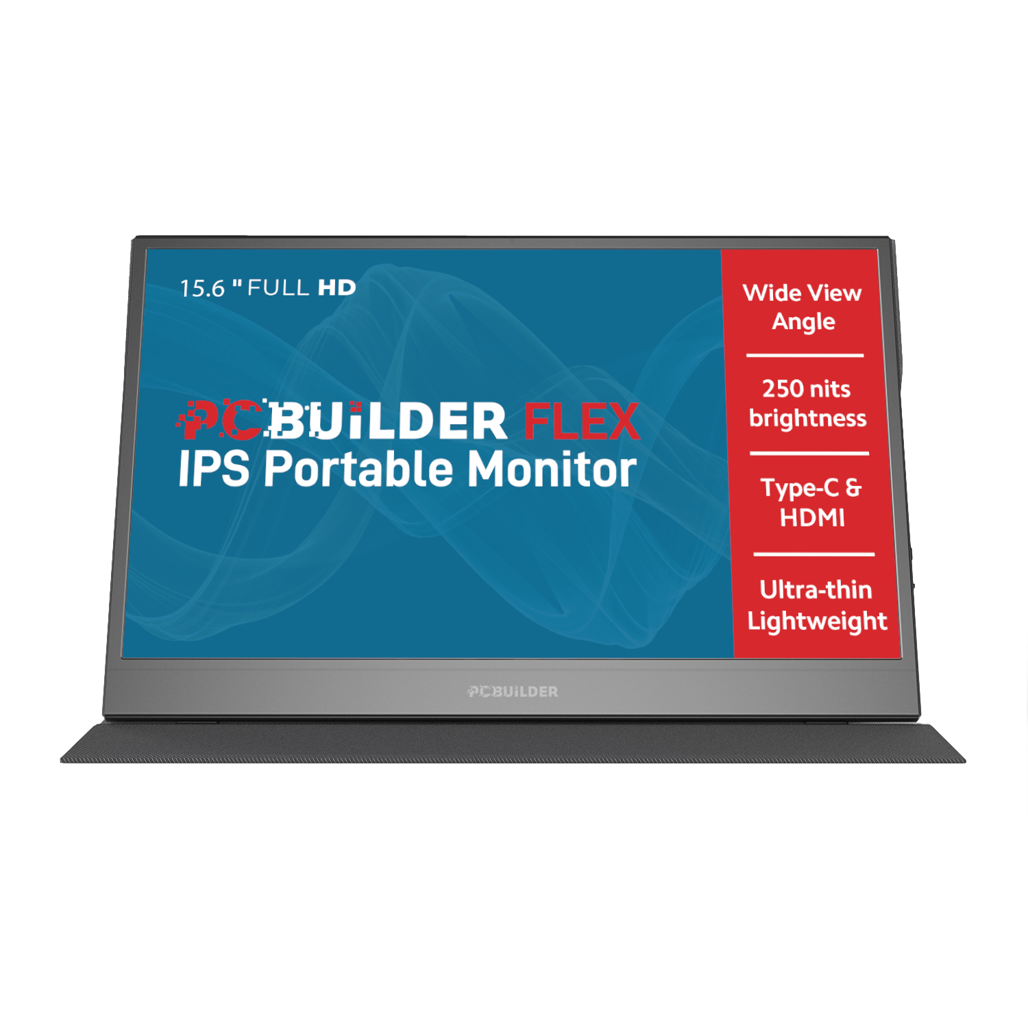 PCBuilder FLEX 15.6" Full HD IPS Portable Monitor (PCB-PM15-FHD) – product image