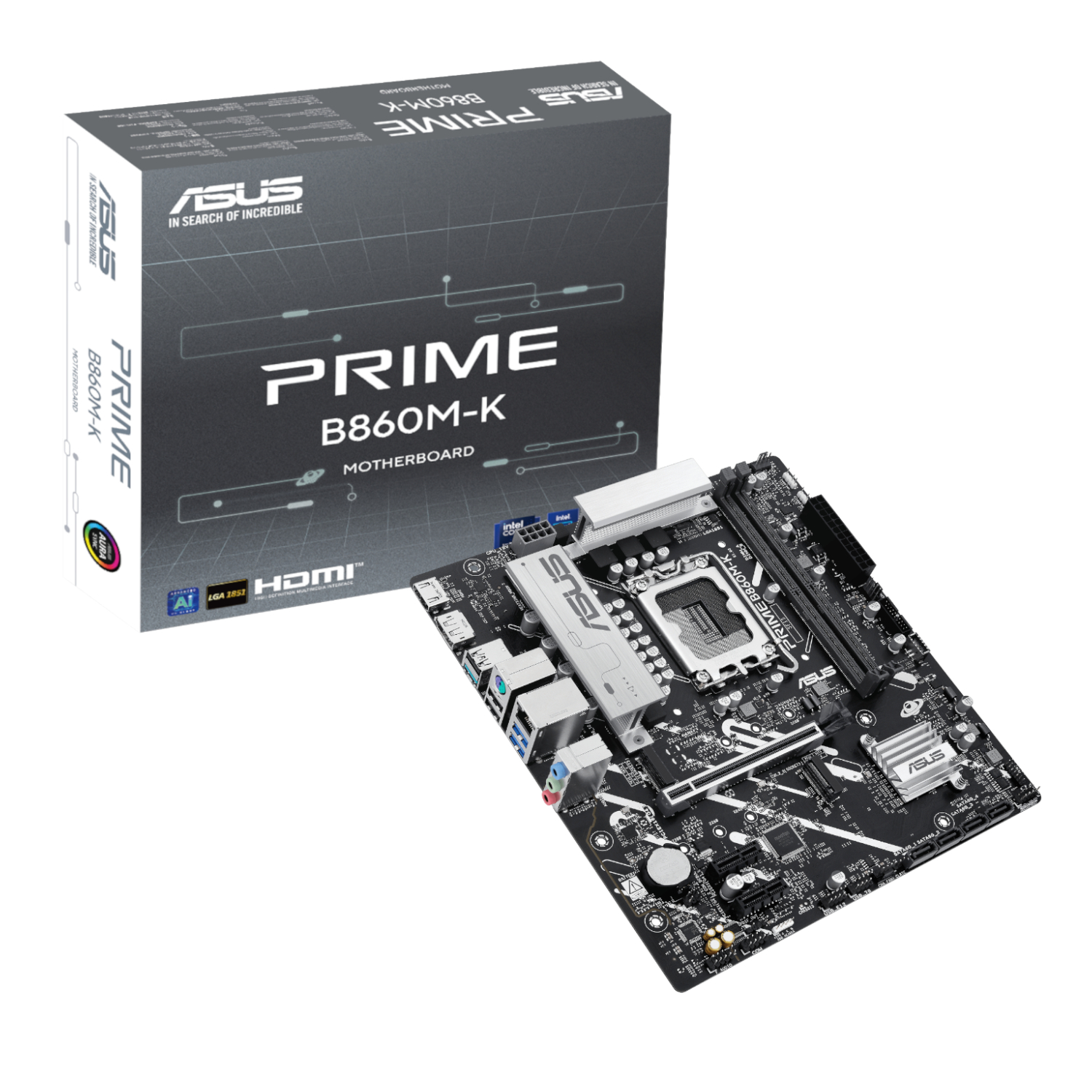 Asus PRIME B860M-K Intel LGA1851 M-ATX Motherboard (PRIME B860M-K) – product image