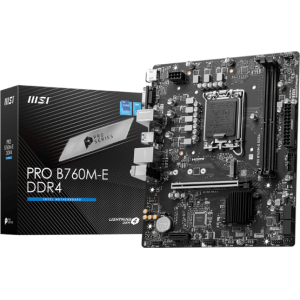 MSI PRO B760M-E DDR4 Intel LGA1700 mATX Motherboard (PROB760M-EDDR4) – product image