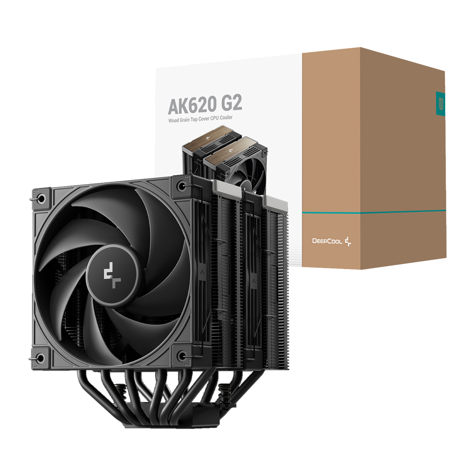 DeepCool AK620 G2 120mm CPU Air Cooler - Black (R-AK620G2-BKNNMN-GJD) – product image