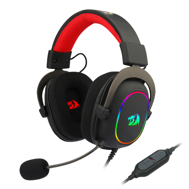 REDRAGON Over-Ear ZEUS-X USB RGB Gaming Headset - Black (RD-H510-RGB) – product image