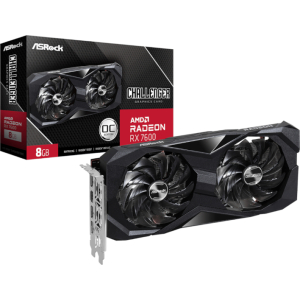 ASRock Radeon RX7600 Challenger 8G OC GDDR6 128-BIT Graphics Card (RX7600CHALLENGER8GOC) – product image