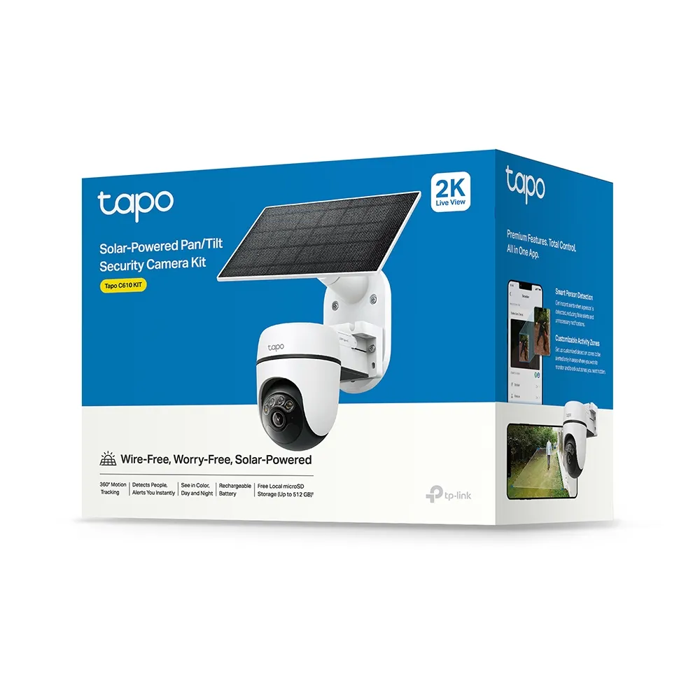 TP-LINK SOLAR-POWERED PAN/TILT WI-FI SECURITY CAMERA KIT | TAPO C610 KIT - Image 4