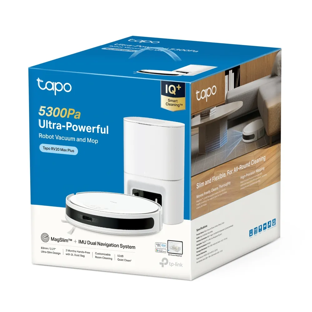 TP-LINK TAPO ROBOT VACUUM & MOP | TP-TAPO-RV20-MAX-PLUS-W - Image 4