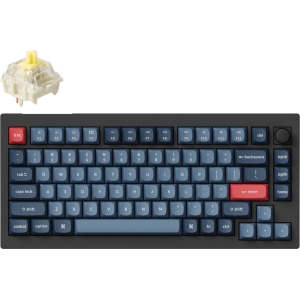 Keychron V1 Max QMK/VIA Wireless Custom Mechanical Keyboard | BANANA Switches – Black (V1M-D4) – product image
