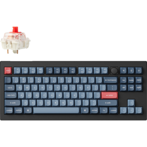 Keychron V3 Max QMK/VIA 80% Wireless Custom Mechanical Keyboard (Red Switch) – Carbon Black (V3M-D1) – product image
