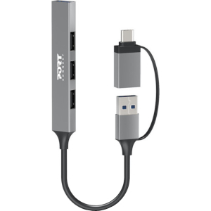 Port Connect USB Type-C to 4-port USB-A 3.0/2.0 Hub (900160) – product image