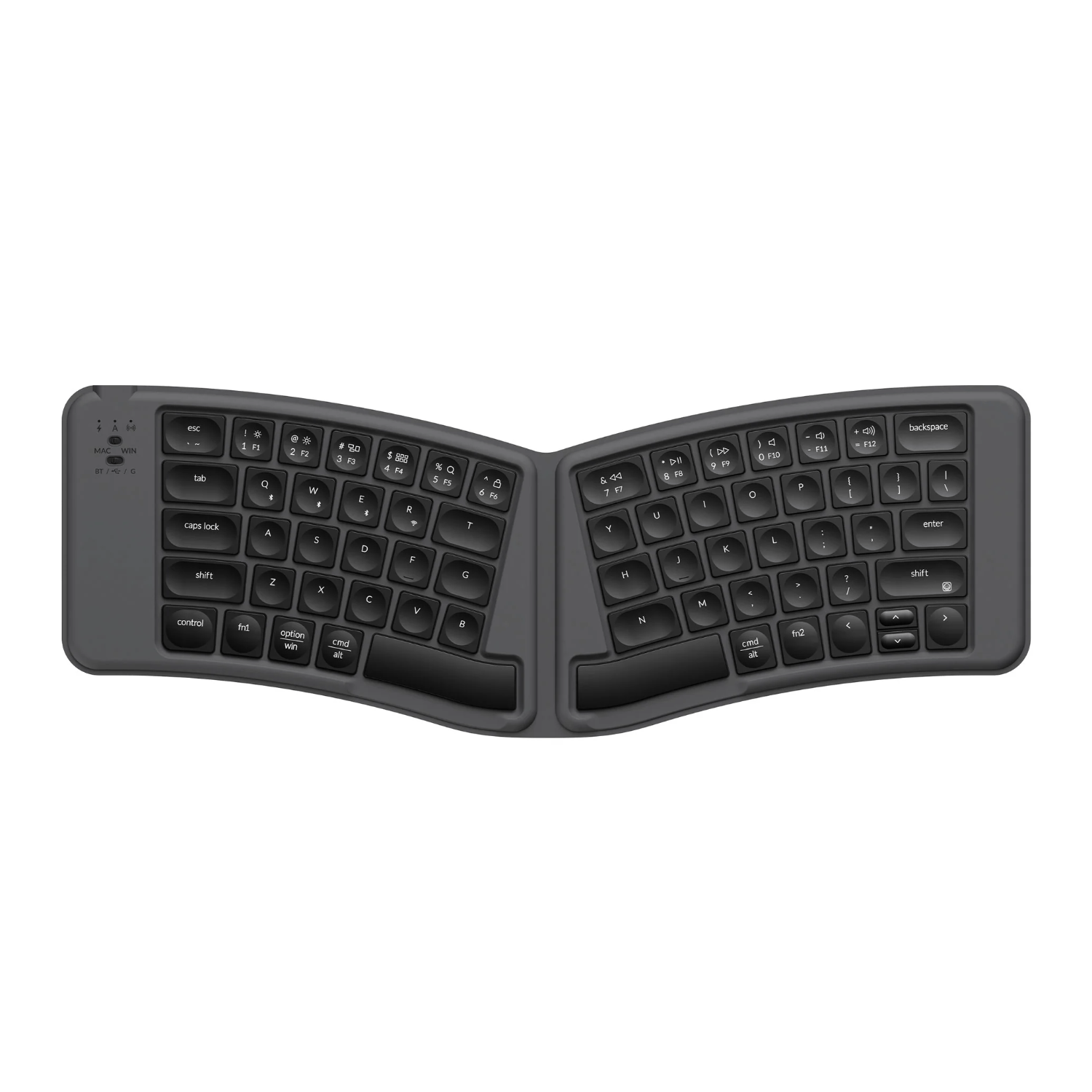 Keychron B11 Pro Ultra-Slim Wireless Foldable Keyboard Alice Layout - Space Gray (B11P-K1) – product image