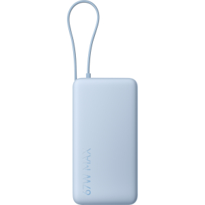 Xiaomi 67W Power Bank 20000 (Integrated Cable) - Ice Blue (BHR08O8GL) – product image