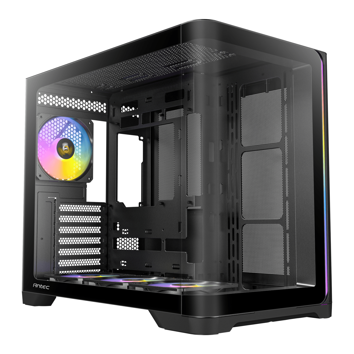 Antec C5 CURVED ARGB ATX | Micro-ATX | ITX ARGB Dual Chamber Mid-Tower Gaming Chassis - Black (C5 CURVED B) – product image