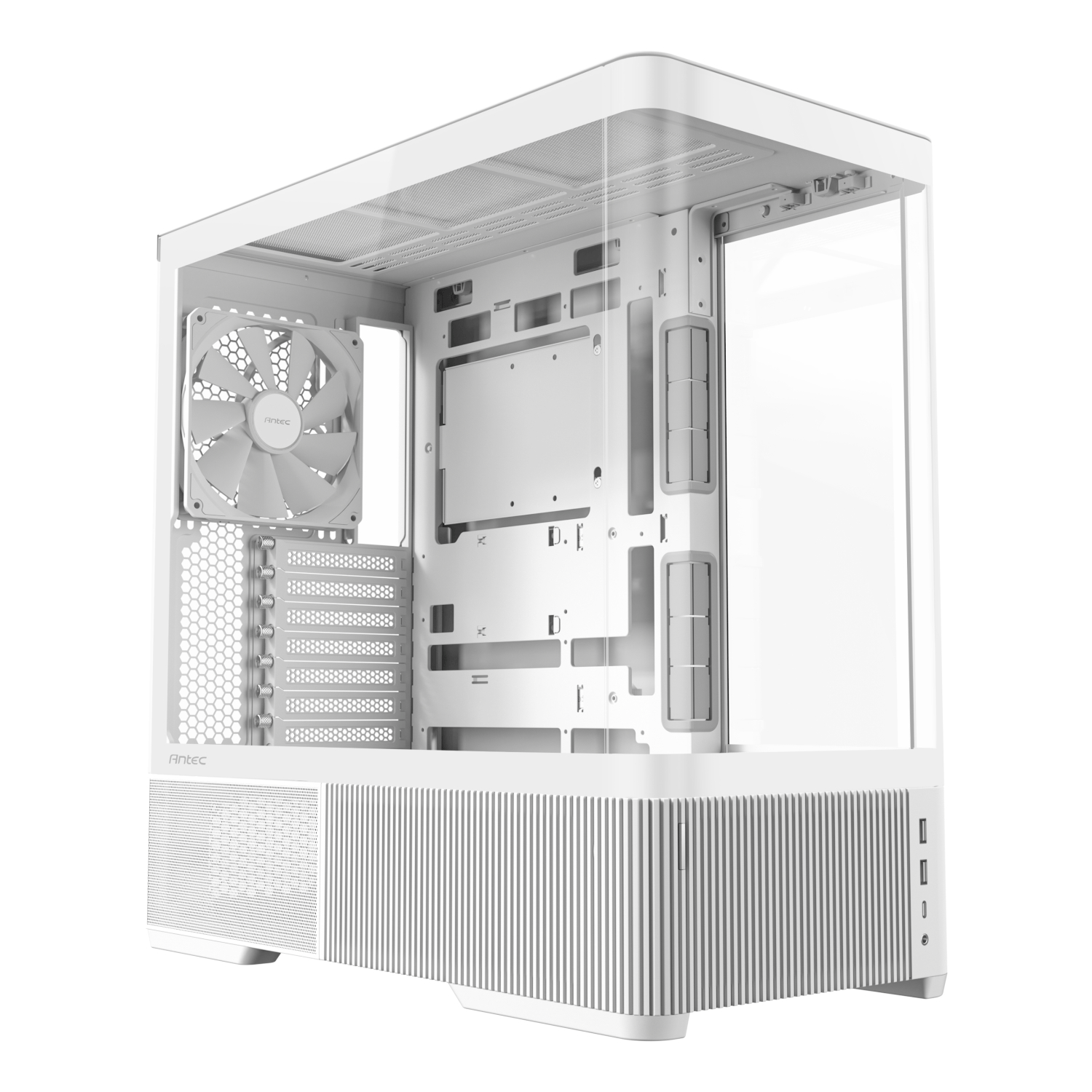 Antec C6 CURVED AIR ATX | Micro-ATX | ITX Mid-Tower Gaming Chassis - White (C6 CURVED AIR W) – product image