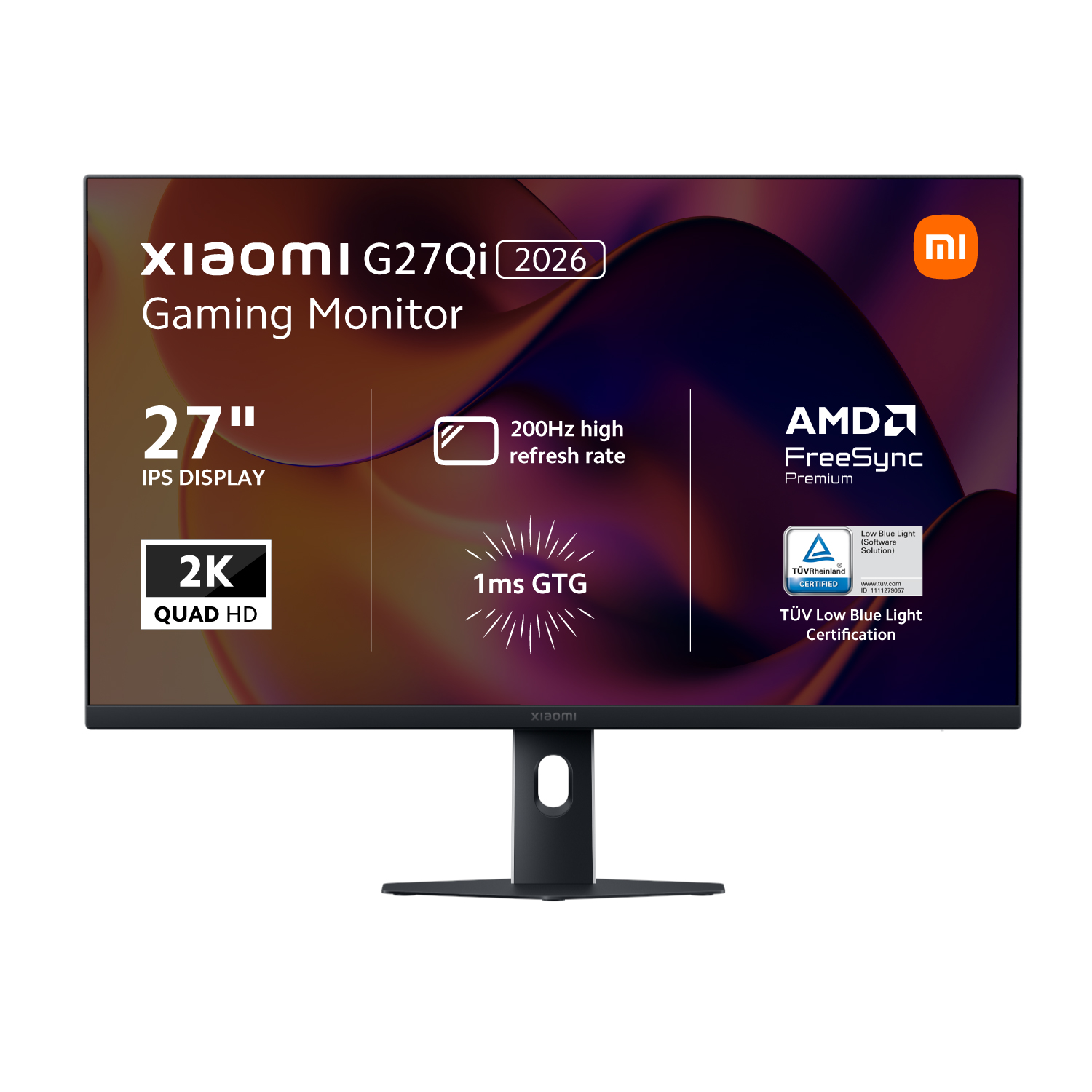 Xiaomi G27Qi 2026 27″ 2K QHD 200Hz Fast IPS Gaming Monitor (ELA6556EU) – product image