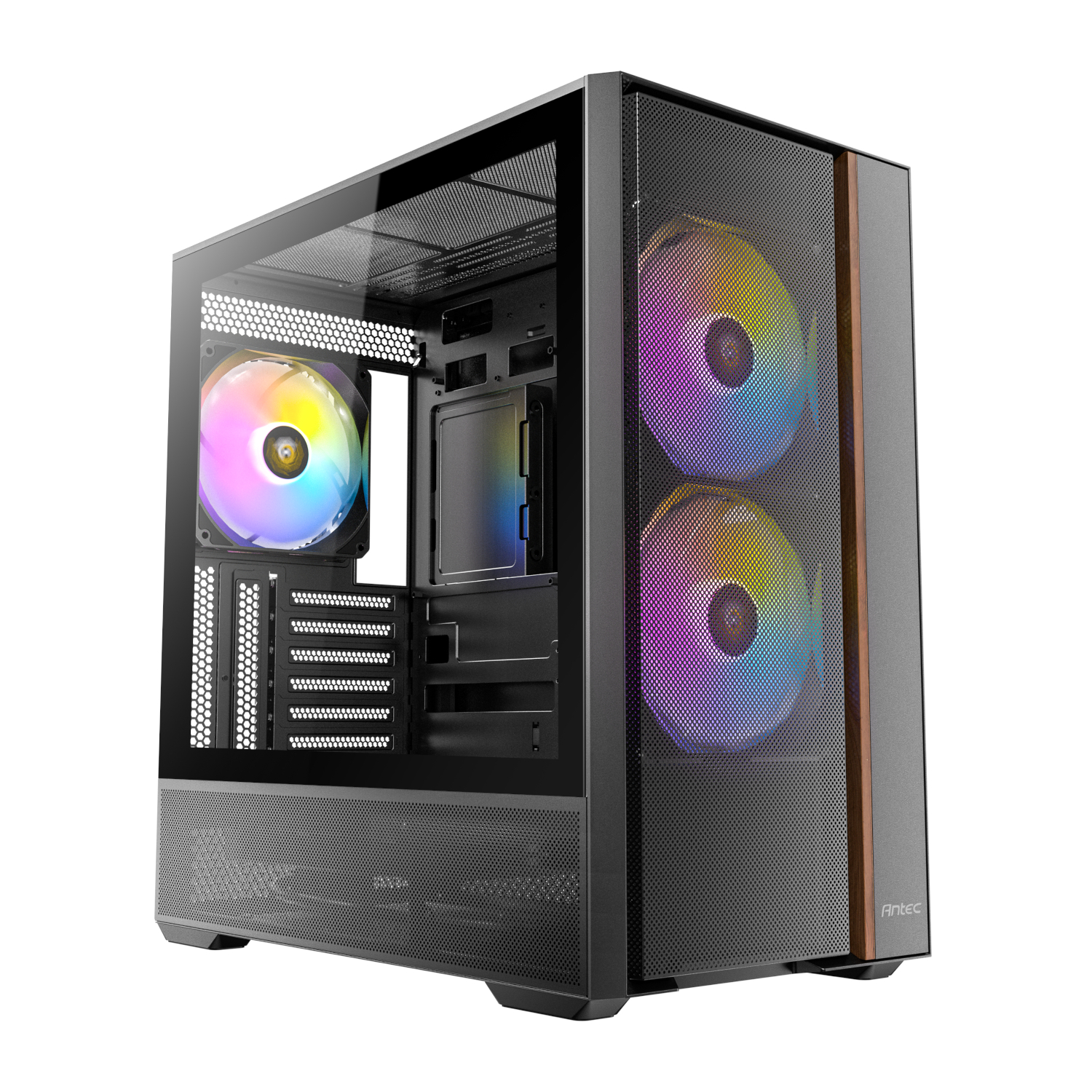 Antec FLUX Rear ARGB ATX Mid Tower Gaming Chassis - Black (FLUX REAR) – product image