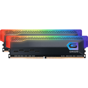 Geil Orion RGB 16GB KIT(2X8GB) 3600MHz DDR4 Desktop Gaming Memory - Grey (GOSG416GB3600C18BDC) – product image