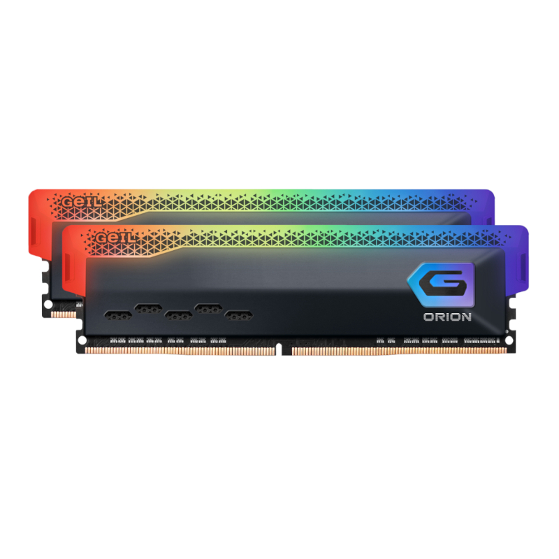 Geil Orion RGB 16GB KIT(2X8GB) 3600MHz DDR4 Desktop Gaming Memory - Grey (GOSG416GB3600C18BDC) – product image
