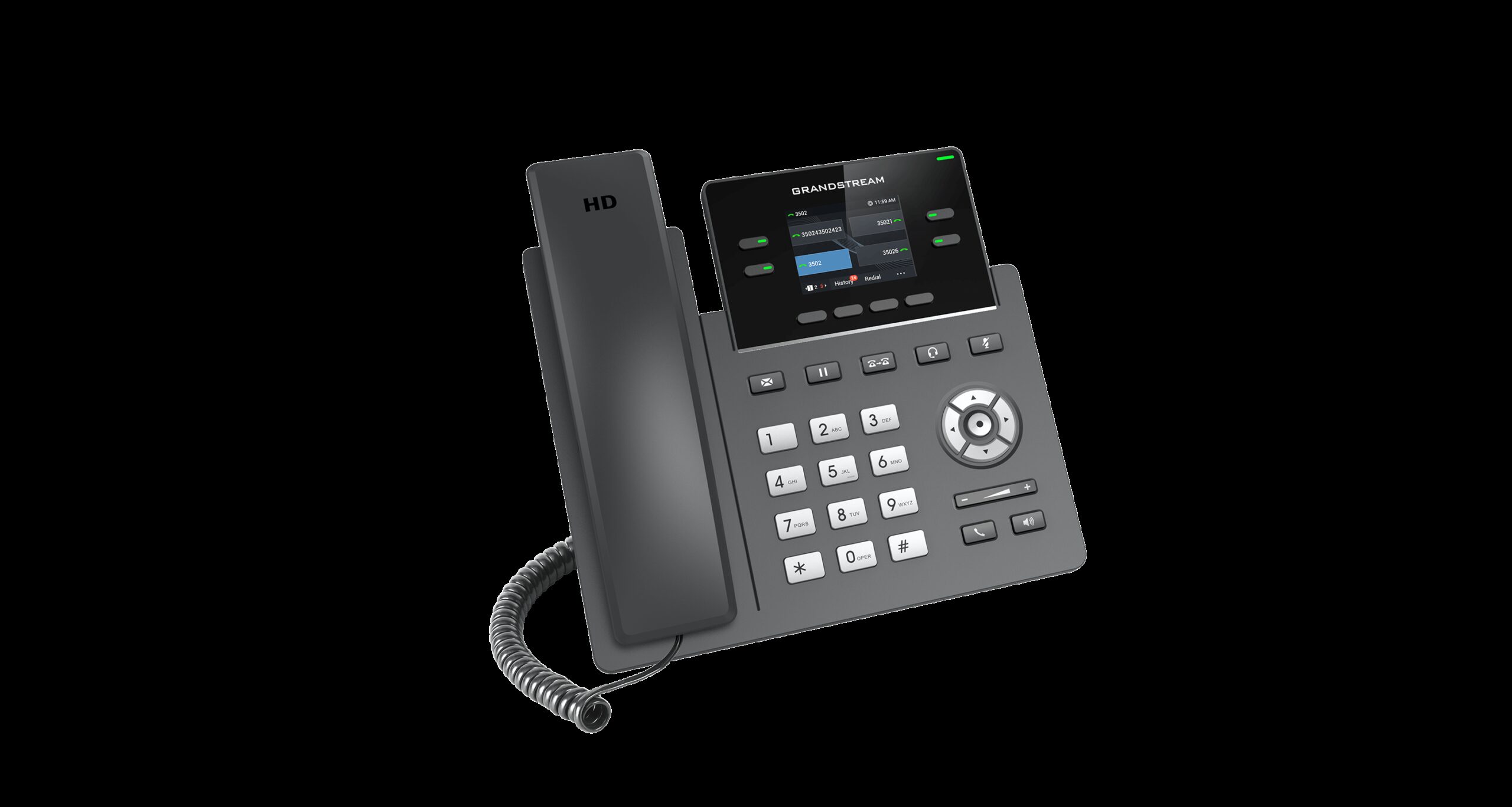 GRANDSTREAM 2-LINE CARRIER DESK PHONE W/O POE - Image 3