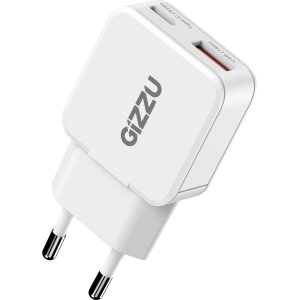 Gizzu 2-Port 30W GaN Wall Charger (GWCCU30W) – product image