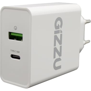 GIZZU Wall Charger Type C 36W PD QC3.0 18W - White (GWCPDU36W) – product image