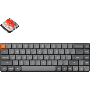 Keychron K7 Max QMK/VIA 65% Wireless Custom Mechanical Keyboard | RED Switches (K7M-H1) – product image