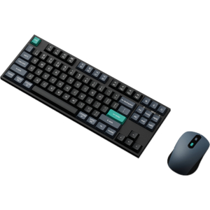 Keychron B33 80% TKL Wireless Keyboard and Mouse Combo – Black/Green (KCBD1) – product image