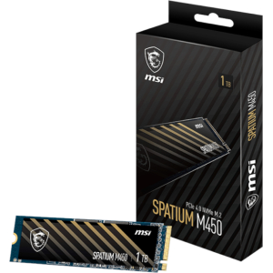 MSI SPATIUM M450 M.2 NVME Gen 4 1TB (M450M2NVME1TB) – product image