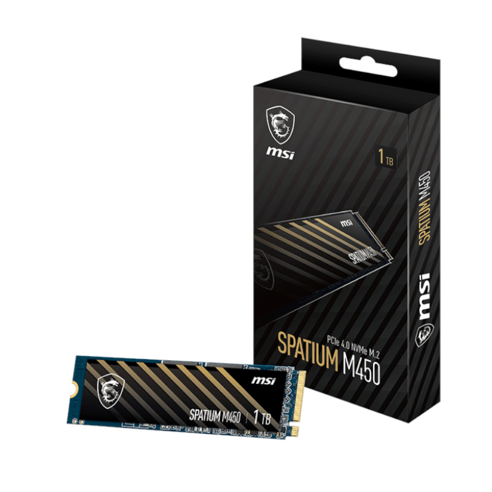MSI SPATIUM M450 M.2 NVME Gen 4 1TB (M450M2NVME1TB) – product image