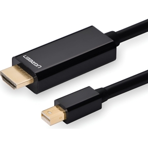 UGREEN Mini DisplayPort Male to 4K@30Hz HDMI Cable 1.5m - Black (MD101-20848) – product image