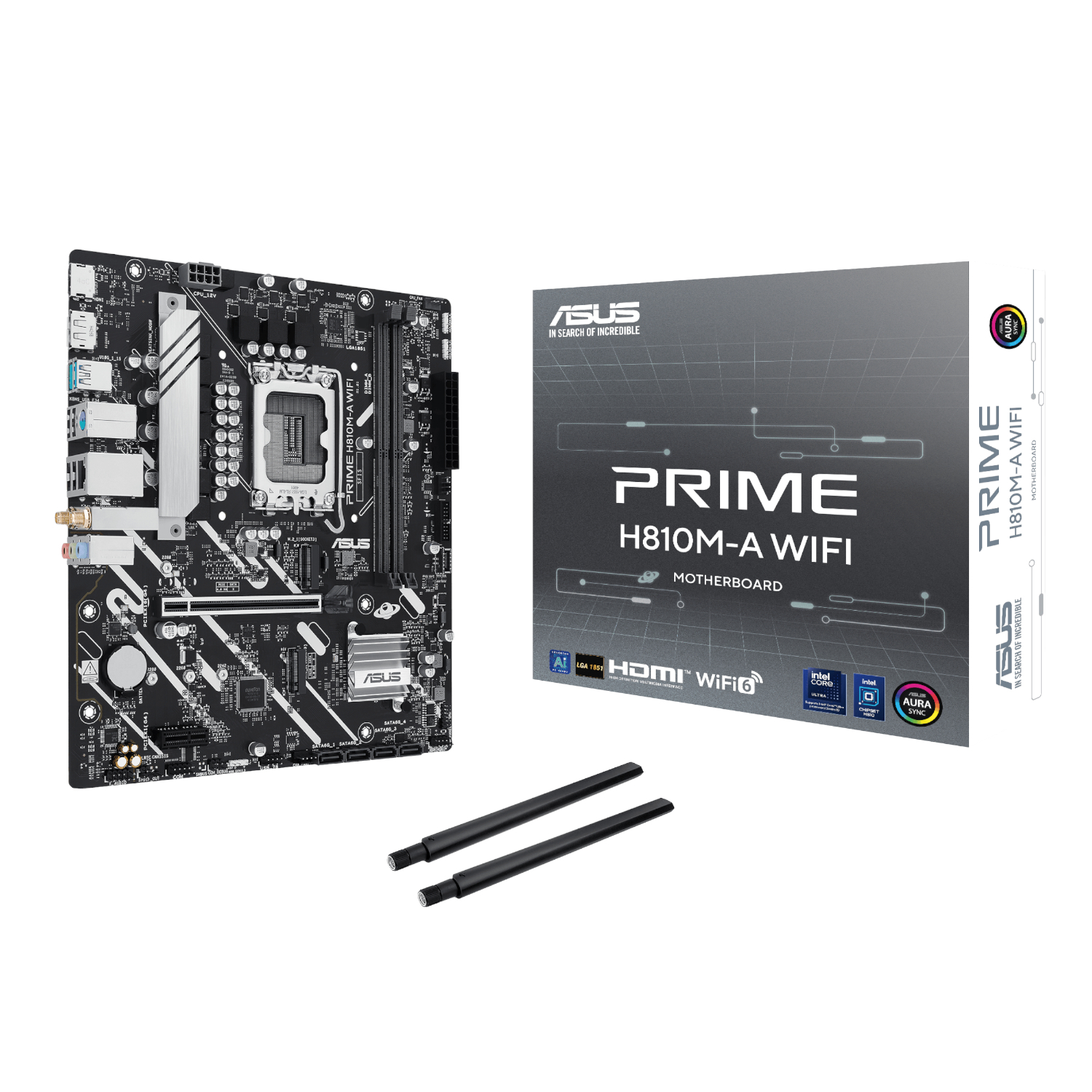 Asus PRIME H810M-A WIFI LGA1851 Micro ATX Motherboard (PRIME H810M-AWIFI) – product image