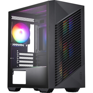 MSI PRO FORGE M050A Micro-ATX Gaming Chassis - Black (PRO FORGE M050A) – product image