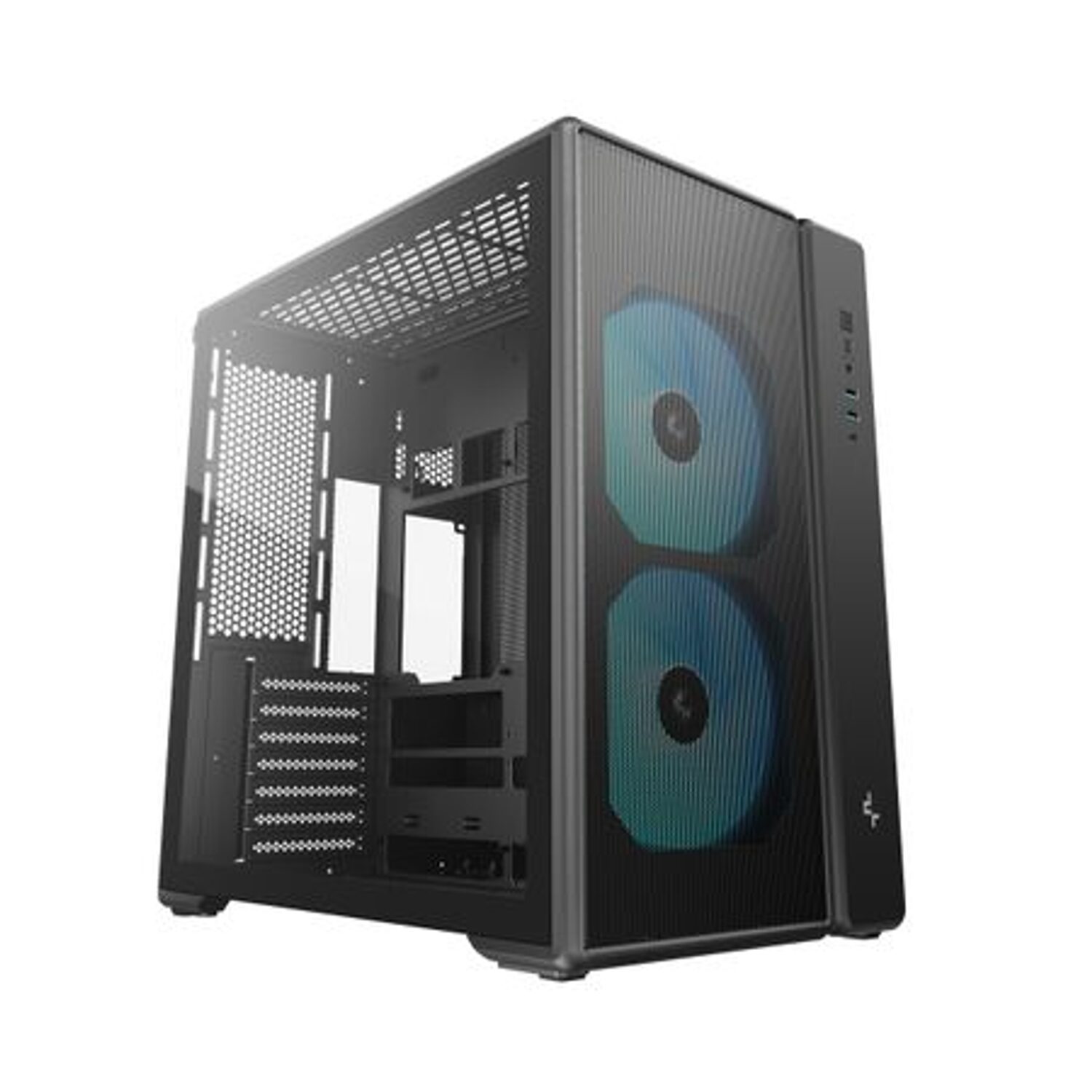 DeepCool CG590 Mesh 2F ATX ARGB Gaming Chassis - Black (R-CG590MESH-BKANA2-G) – product image