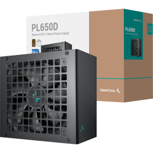 DeepCool PL650D 650W 80PLUS Bronze ATX3.1 Non-Modular Power Supply (R-PL650D-FC0B-EU-V2) – product image
