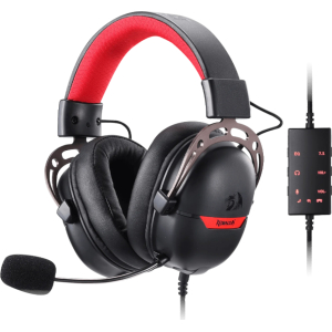 REDRAGON Over-Ear AURORA Gaming Headset - Black (RD-H376BR) – product image