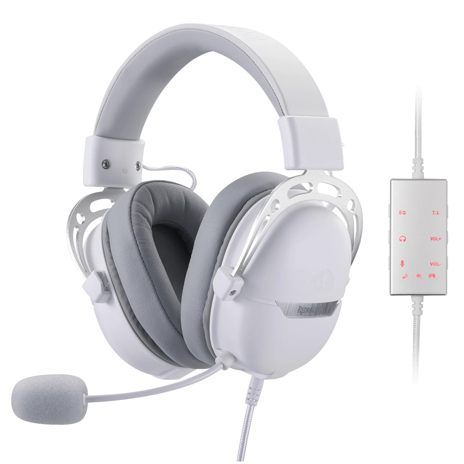 REDRAGON Over-Ear AURORA Gaming Headset - White (RD-H376WG) – product image