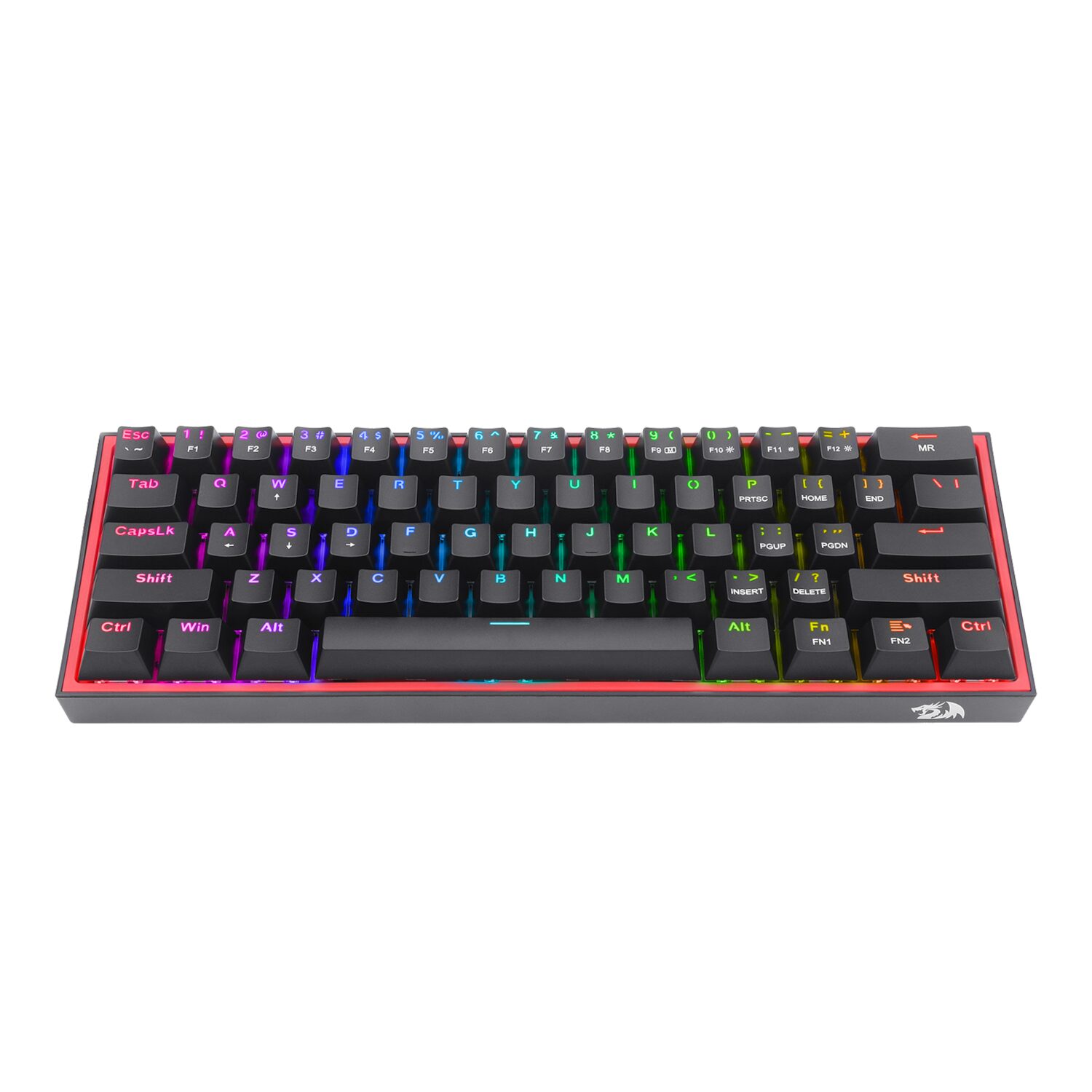 Redragon K617 FIZZ 60% Wired RGB Gaming Keyboard - Black (RD-K617-RGB) – product image