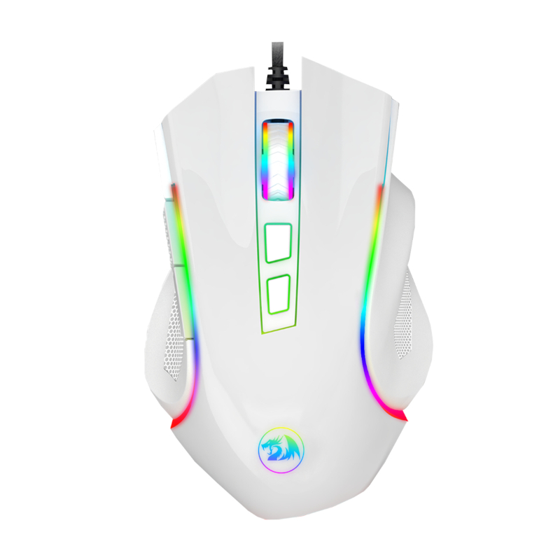 REDRAGON GRIFFIN 7200DPI Gaming Mouse - White (RD-M607W) – product image