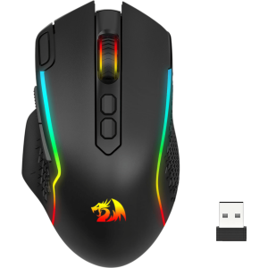 Redragon TAIPAN MAX 12000DPI Wireless Gaming Mouse - Black (RD-M810RGB-MAX) – product image