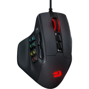 REDRAGON Aatrox 6200DP RGB MMO Gaming Mouse - Black (RD-M811-RGB) – product image