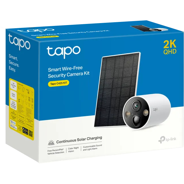 TP-LINK TAPO 2K SOLAR WI-FI SECURITY CAMERA KIT | C425 - Image 2