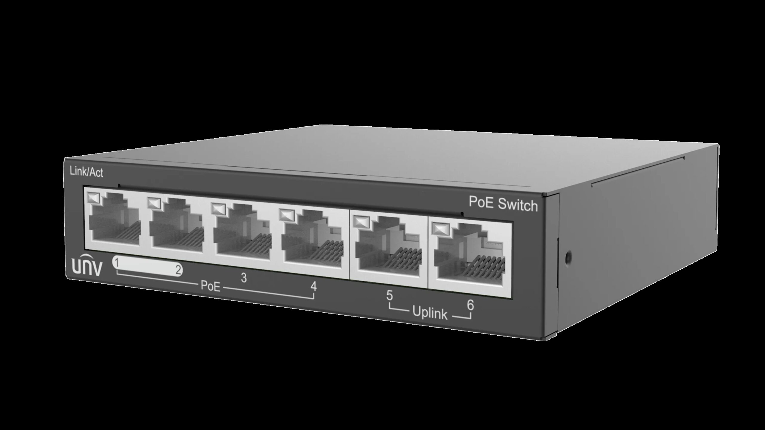 UNIVIEW UNV 6-PORT UNMANAGED POE SWITCH | NSW2020-6T-POE-IN - Image 2