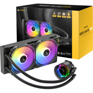Antec VORTEX LUM 240 ARGB AIO CPU Liquid Cooler – Black (VORTEX LUM 240 ARGB) – product image