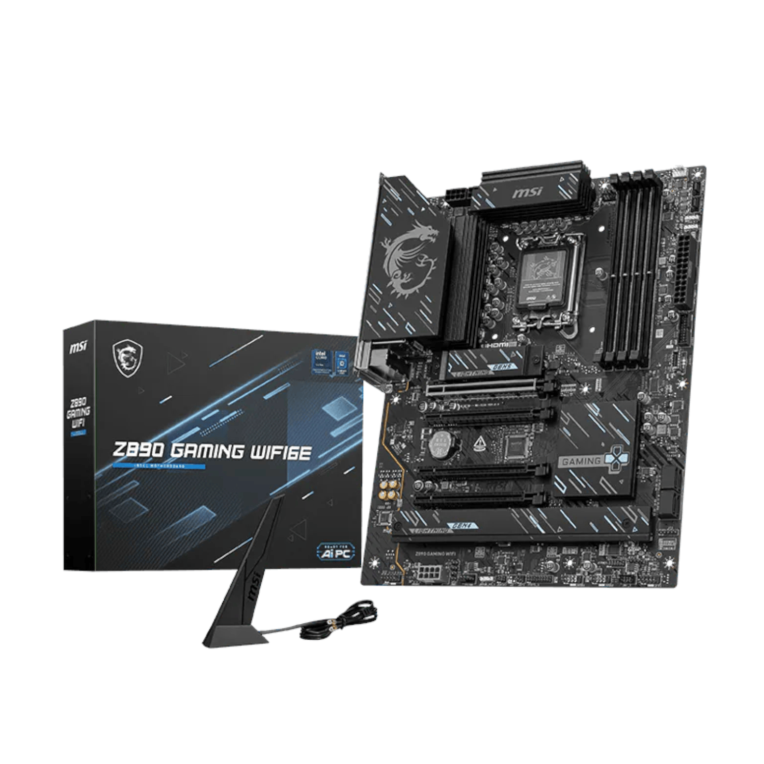 MSI Z890 GAMING WIFI6E Intel LGA1851 ATX Motherboard (Z890GAMINGPLUSWIFI6E) – product image