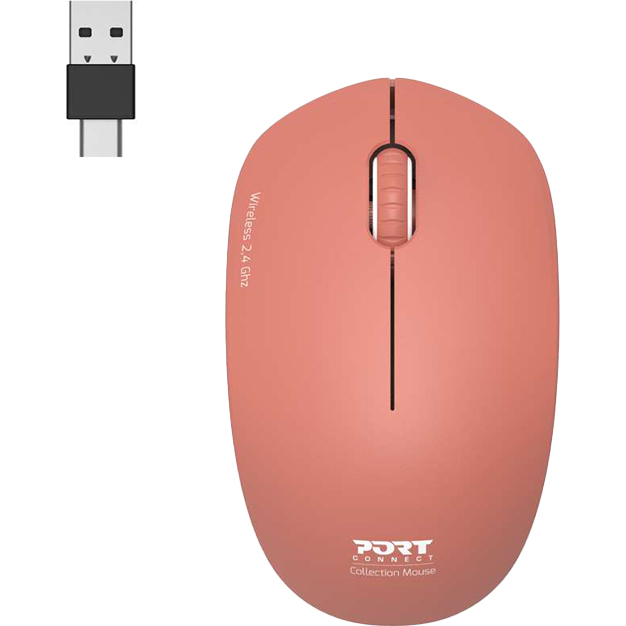Port Connect MOUSE COLLECTION II WIRELESS Terracota (900542) – product image