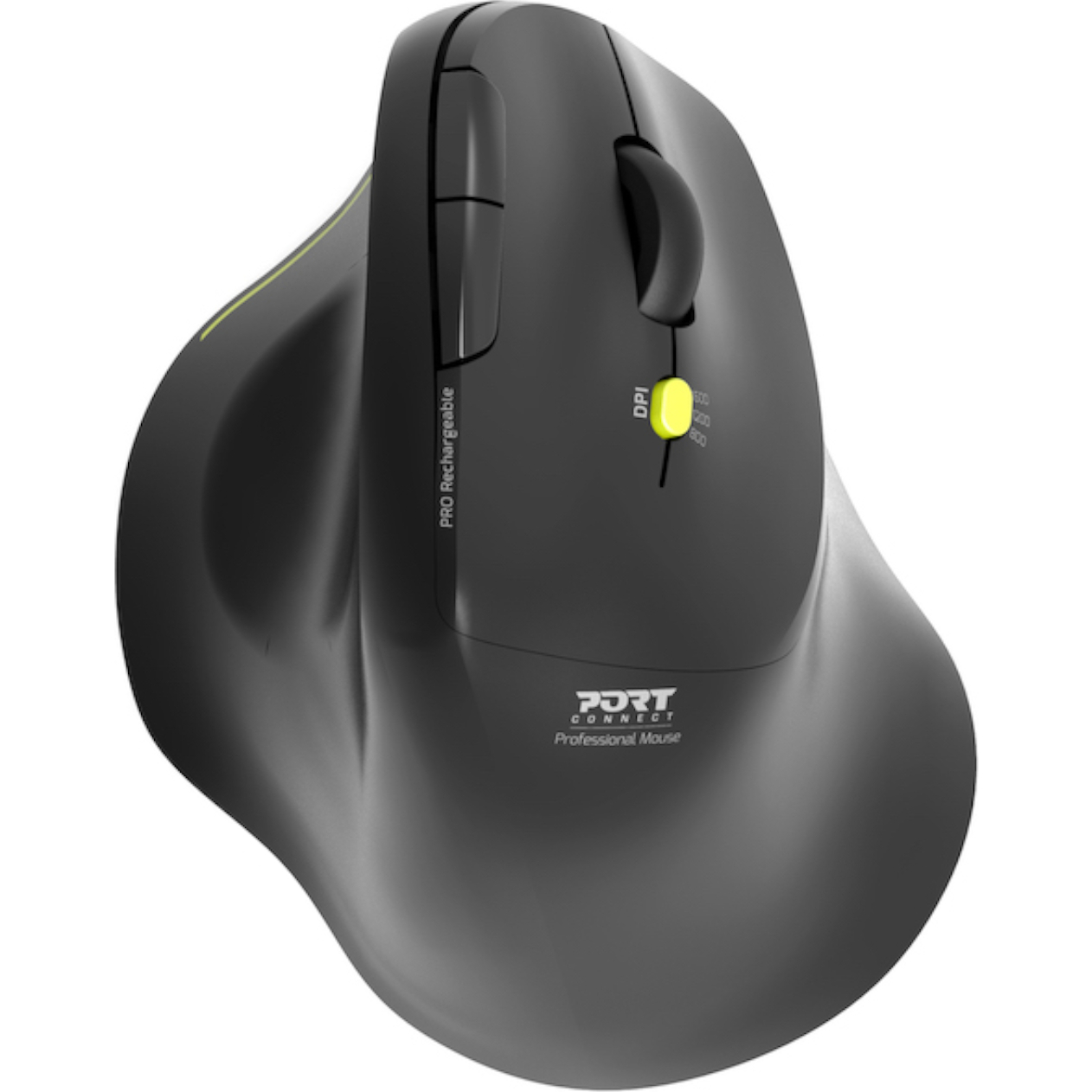 Port Connect 2.4GHz Wireless ERGO SOFT Bluetooth Rechargeable Mouse (910200) – product image