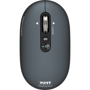 Port Connect PURE MAC Rechargeable Wireless and Bluetooth Mouse - Shadow (910501) – product image