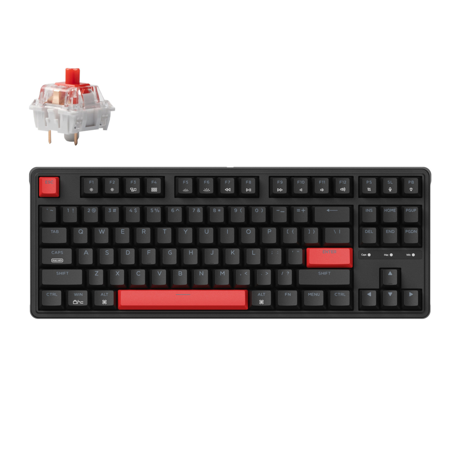 Keychron C3 Pro QMK/VIA Wired Mechanical Keyboard (80% Layout