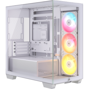 Corsair 2800X RS-R ARGB Micro-ATX PC Case – White (CC-9011348-WW) – product image