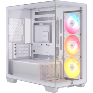 Corsair 2800X RS-R ARGB Micro-ATX PC Case – White (CC-9011348-WW) – product image
